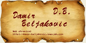 Damir Beljaković vizit kartica